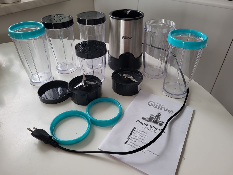 Blender Qilive Single Blender Q.5779 – jak nowy, komplet