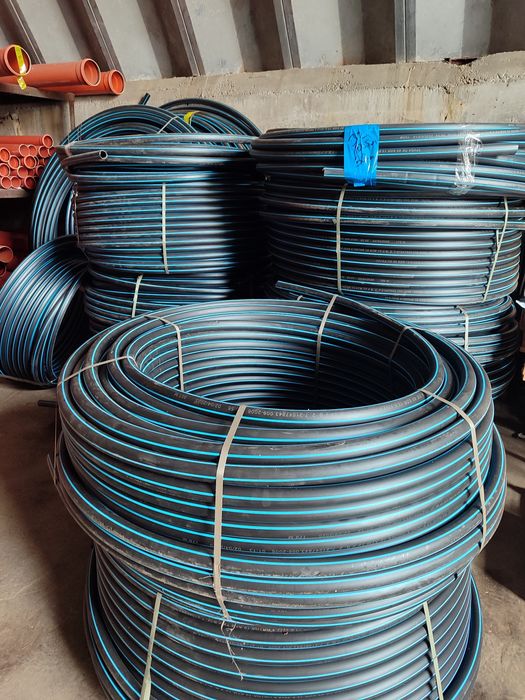 Труба ПЕ для автополиву (PN6, PN10). Діаметри 20-63 мм. Склад Київ