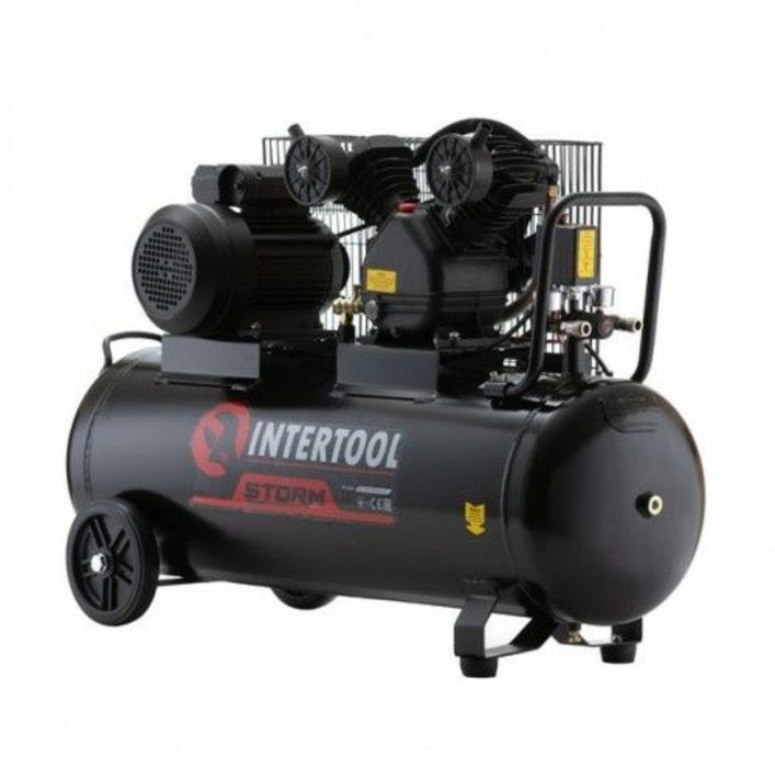 Компресор 3кВт, 500л/хв, 100л Intertool STORM PT-0014. Новий. Гарантія