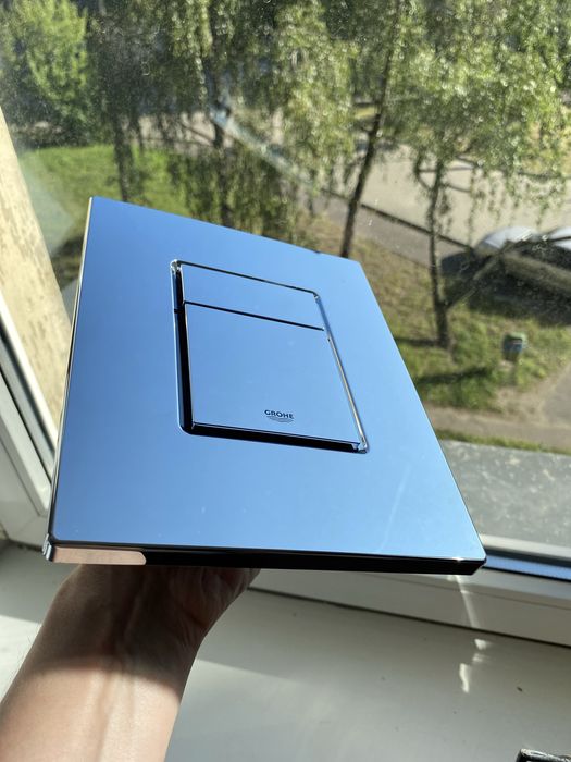 Przycisk Grohe Cosmopolitan srebrny