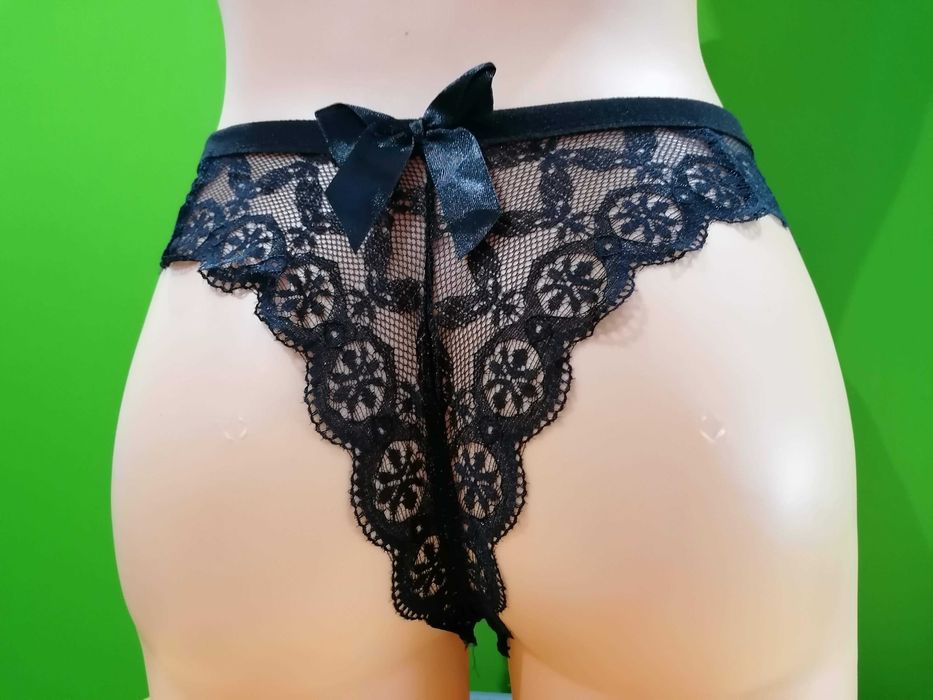 Nowe figi damskie koronkowe, rozmiar M