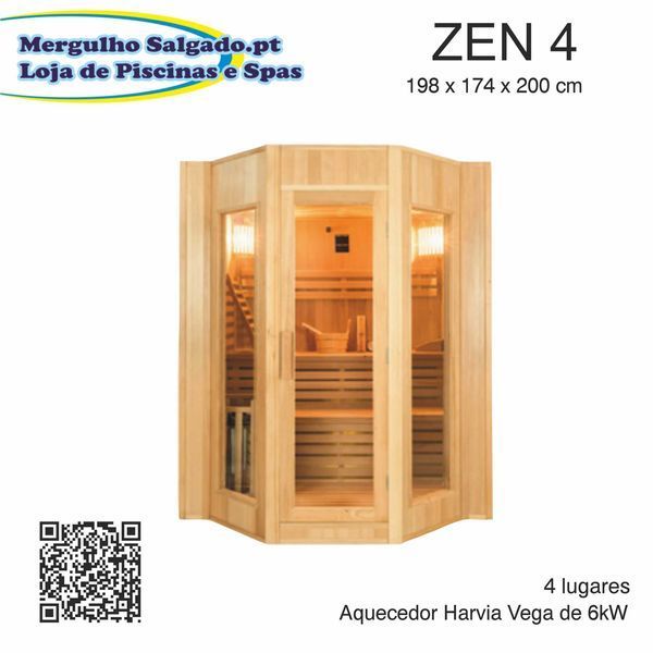 CAMPANHA! Sauna a vapor STILLA 4 sauna finlandesa tradicional 2.715€