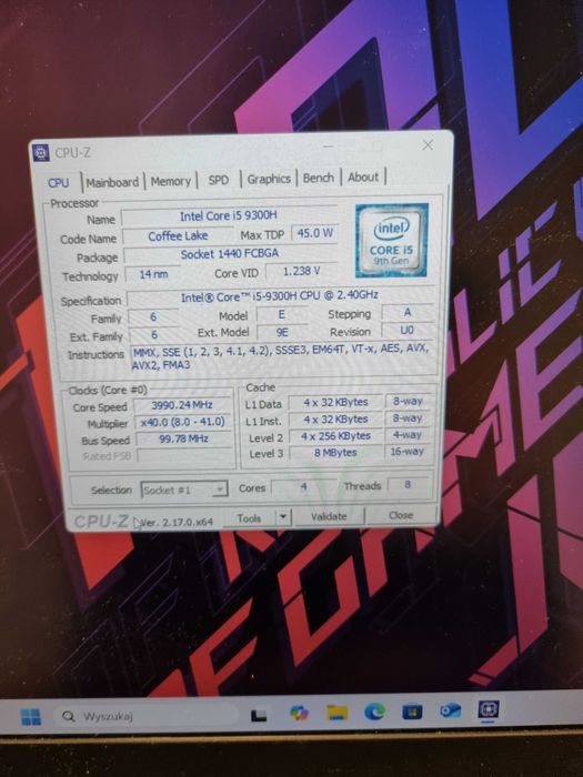 Laptop gamingowy Asus ROG G531GT GTX1650, Intel i5