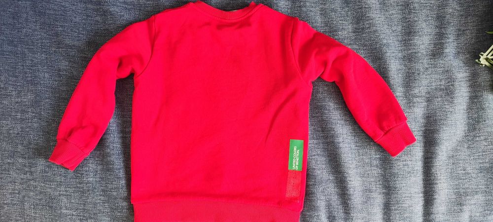 Camisola Benetton - 3/4 anos - 110 cm (vermelho vivo)
