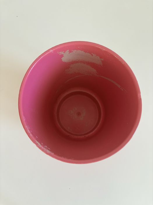 wysoka osłonka doniczka na storczyka różowa 15 cm