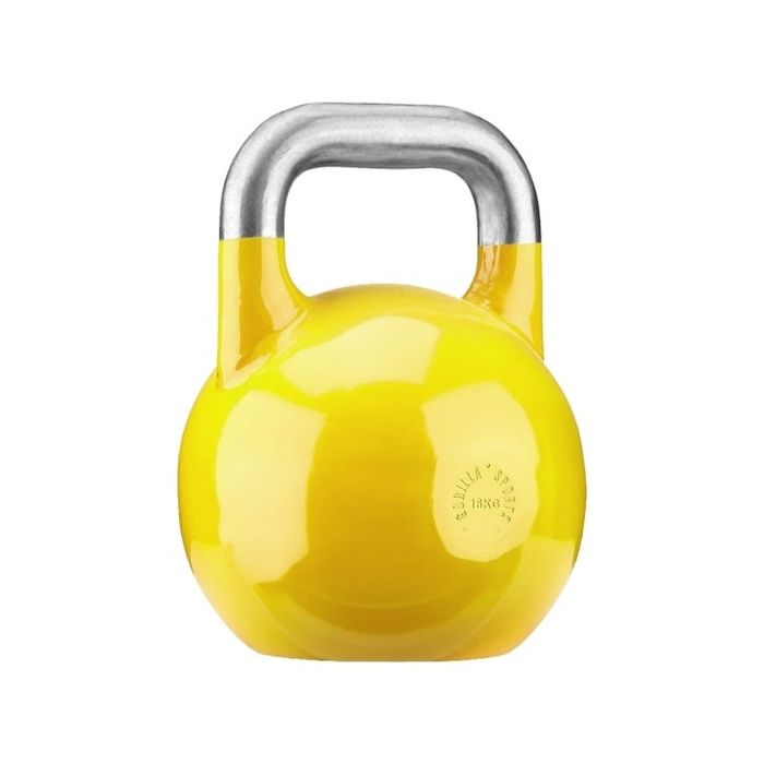 Kettlebell turniejowy 16 kg stalowy - złoty