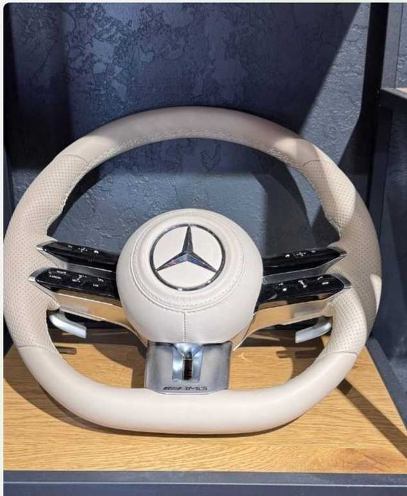 Руль карбоновый Mercedes Мерседес AMG G W463 W464 GLS V167 W167 GLE X167 GLC X254 S W222 W223 E W212 W213 W214 C W205 W206 CLS C257 EQS V297 EQE кермо