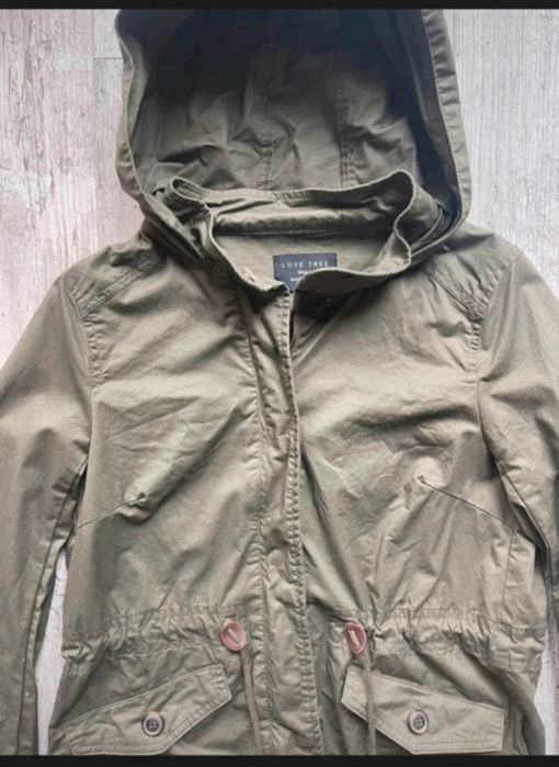 Love Tree kurtka damska parka rozm 36 / S khaki na wiosnę przejściowa