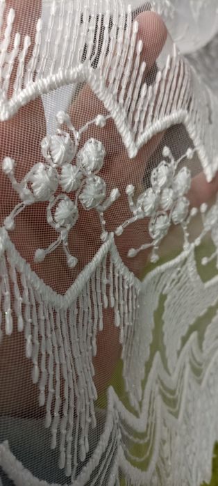 Продам тюлі нові фатин і  бамбук ( ширина 10,5м і 10м) м