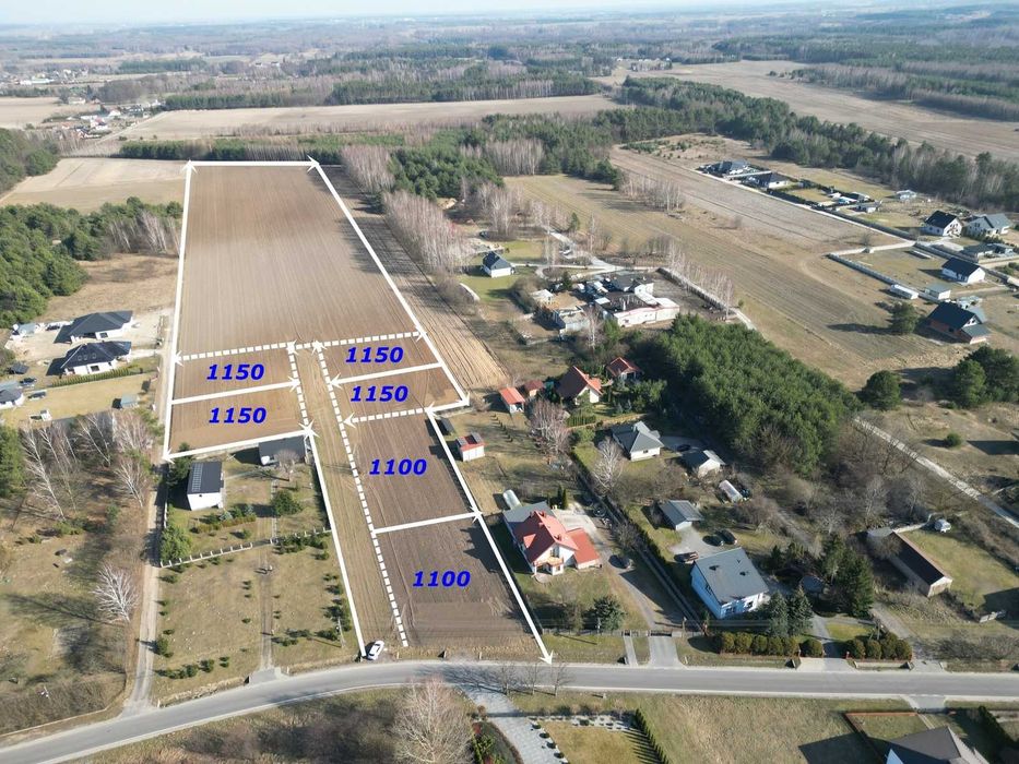 Działka w Korczewie k.Bełchatowa 1000 m2 pod budowę