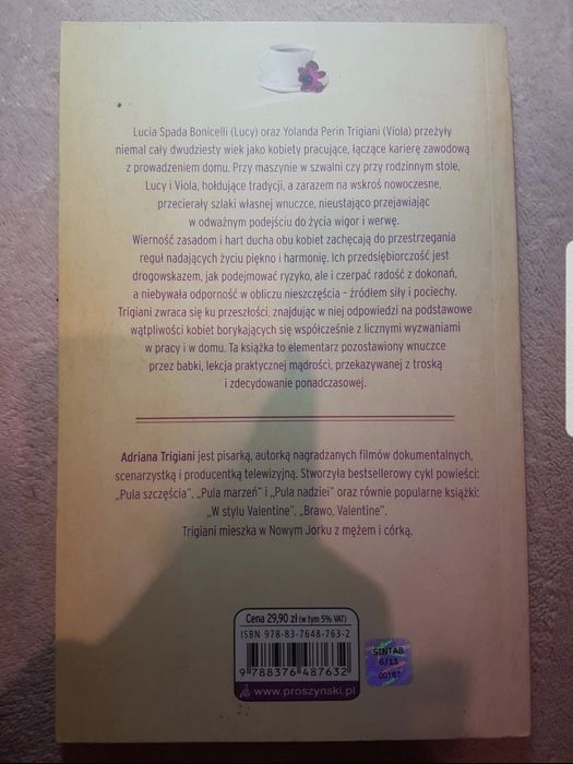 "Nie śpiewaj przy srole" Adriana Trigiani