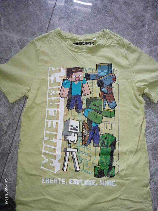 134- Minecraft, Hotwheels, zestaw bluzki bluza