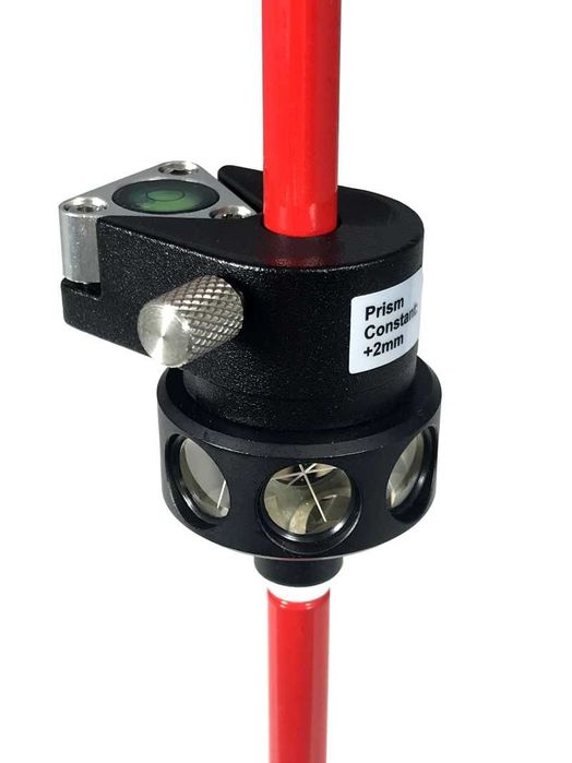 Mini pryzmat 360 przesuwny z tyczkami (Trimble, Leica)