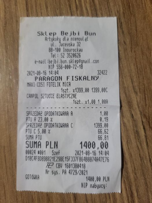 Fotelik bezwypadkowy Maxi Cosi Mica obrotowy