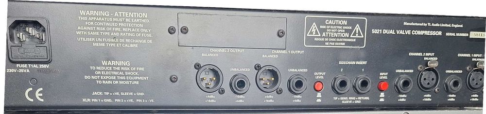 TL Audio Ivory 5021 – Compressor a válvulas estéreo