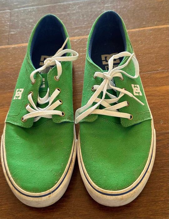 sapatos dc shoes verdes tamanho 43