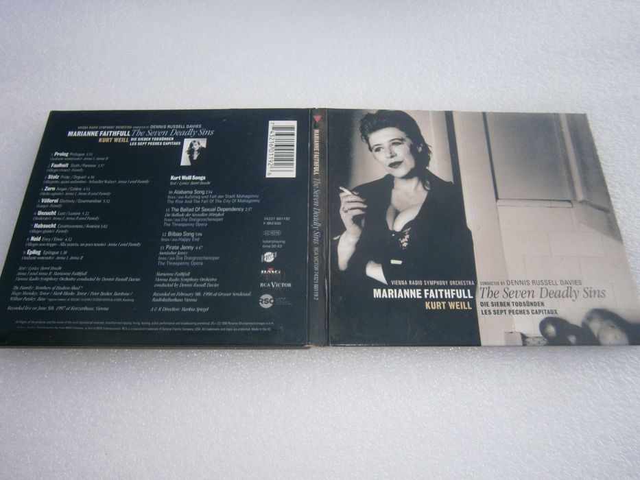 MARIANNE FAITHFULL - The Seven Deadly Sins (CD Digipak)