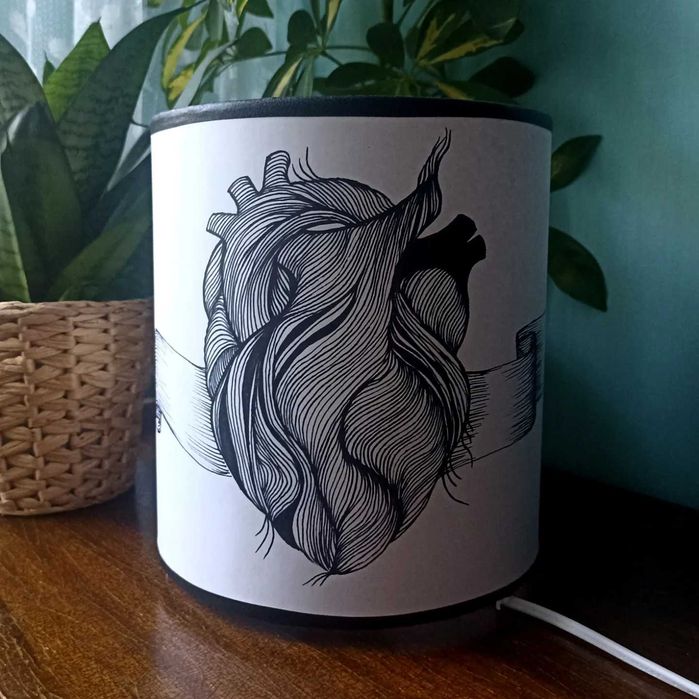 Lampa ręcznie malowana