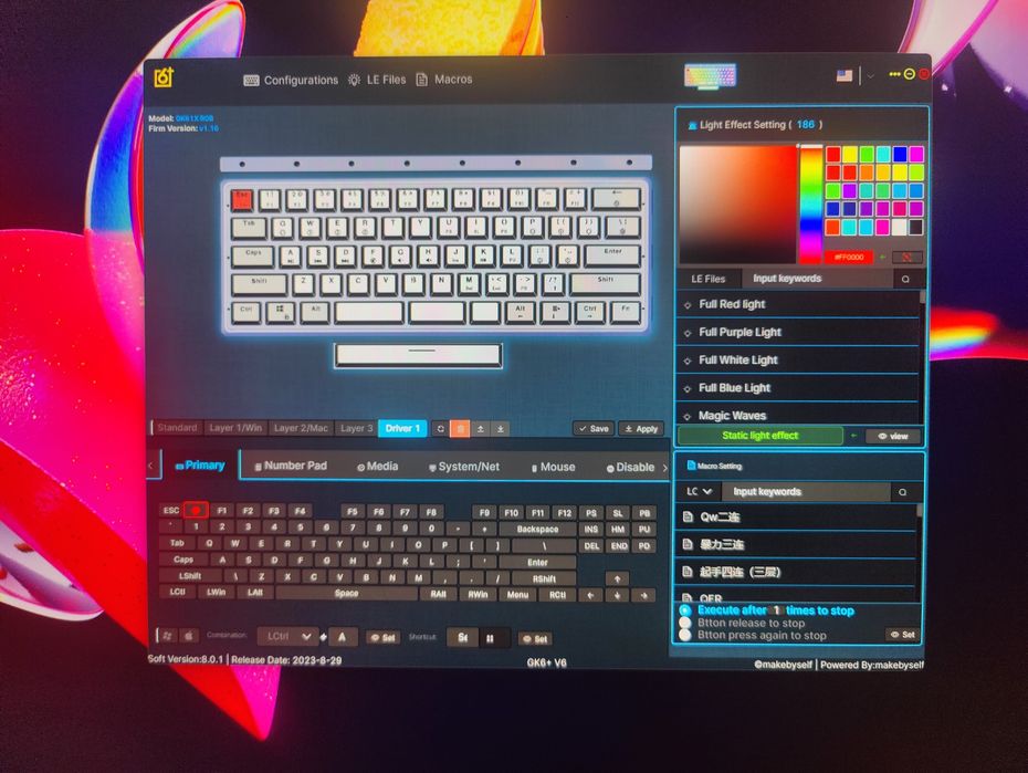 Teclado Mecanico Compacto 60%