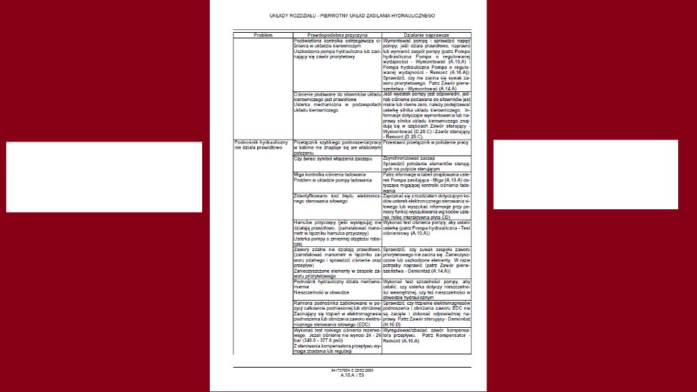 CASE Puma CVX 165,180,195,210,225 instrukcja napraw po POLSKU!