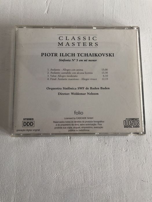 CD Pior Ilich Tchaikovski - Classic Masters - Histoire de la Musique