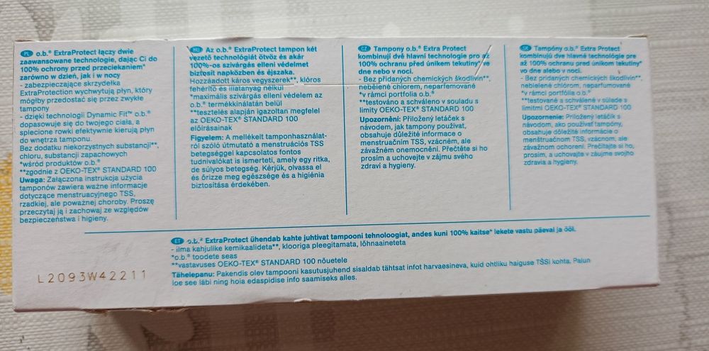 Sprzedam nowe tampony OB extra protect