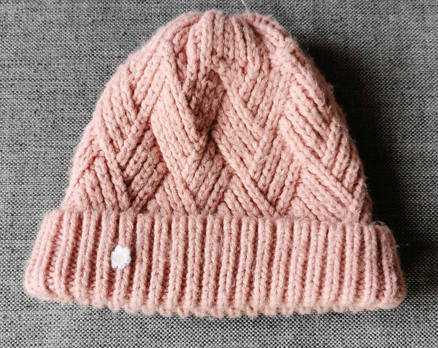 Czapka zimowa różowa Zara wiek ok. 18m+ 2 lata