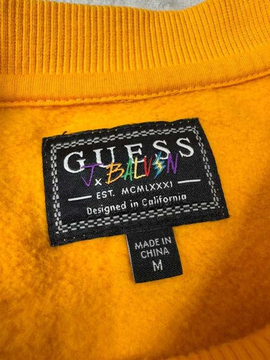 Guess X J Balvin Vibras Fleece Sweatshirt Crewneck M bluza Merch
