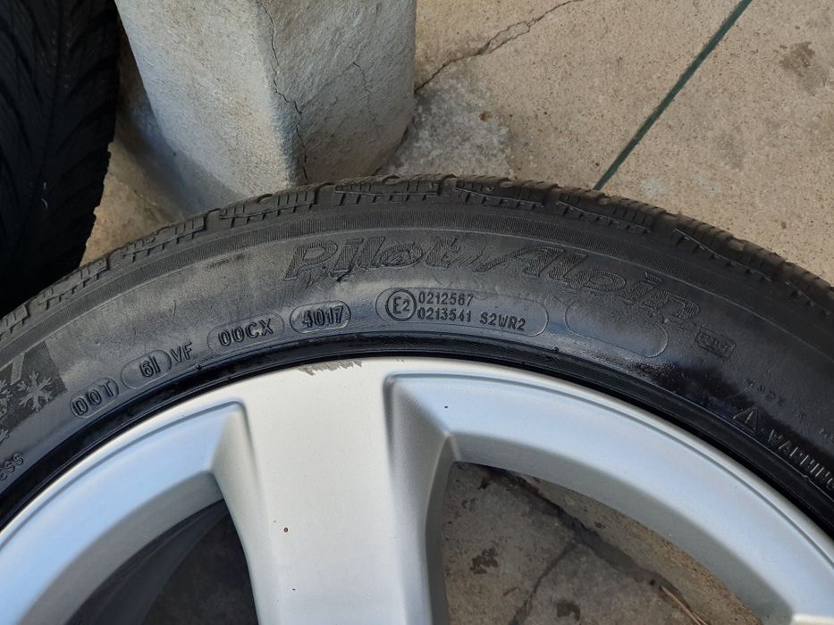4x koła zima Audi A6 18" 7.5Jx18H2 ET37, 225/50R18 99V Michelin Pilot Alpin 5, 7,3mm 2023r.