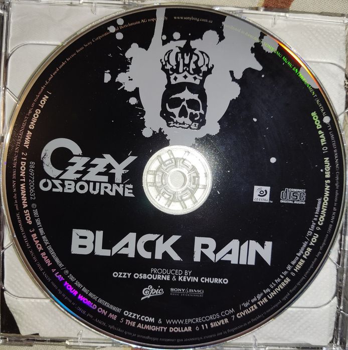 Ozzy Osbourne Black Rain Tour Edition Australia: 2 500 грн. - CD