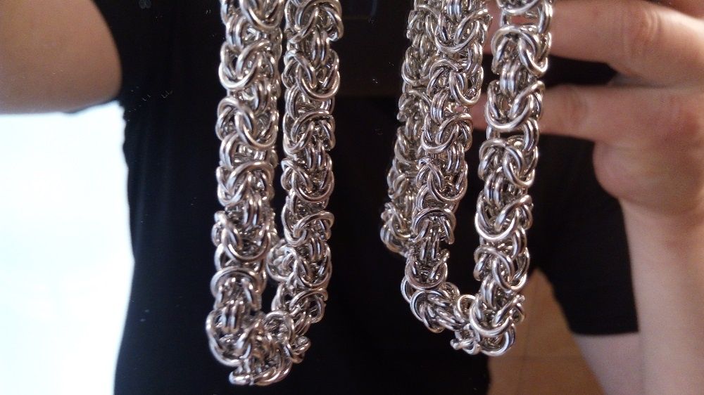 Srebrny łańcuszek,złoty łańcuszek,splot królewski,galibardi,316l,NOWY