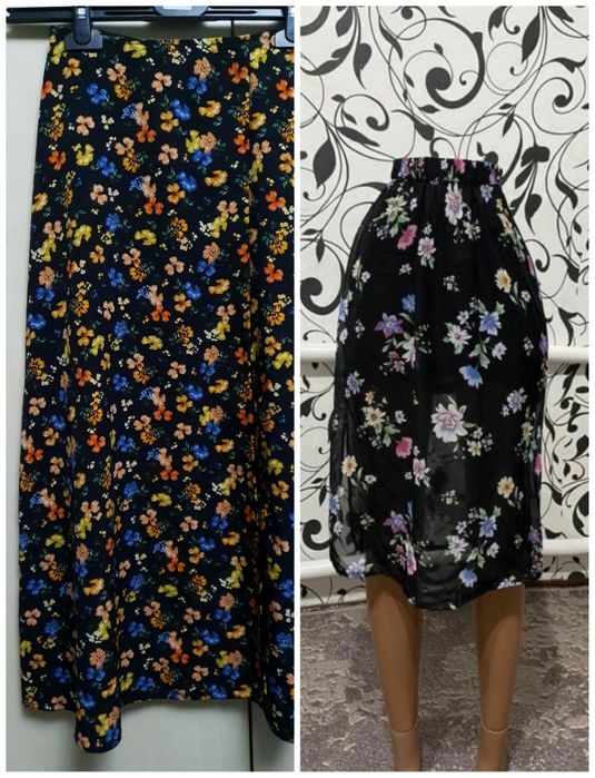 Юбка летняя с разрезами