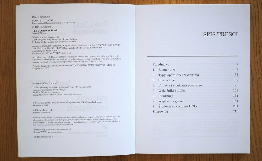Język ANSI C, Clovis L. Tondo, Scott E. Gimpel