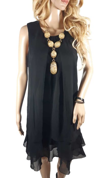 Nowa czarna elegancka sukienka 36,S/38,M BonPrix