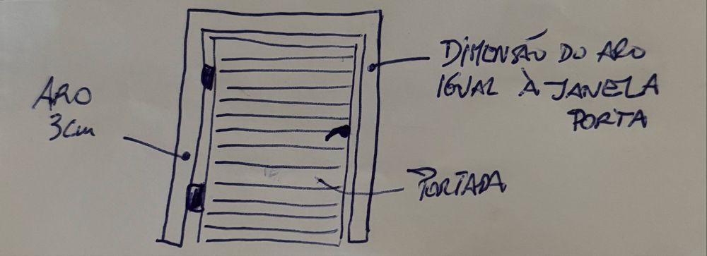 #16 Disponivel Portada e porta oscilo-batente