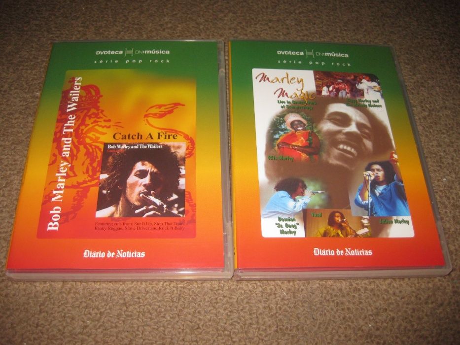 2 DVDs Musicais do Bob Marley "History, Tribute & Music" com Box!