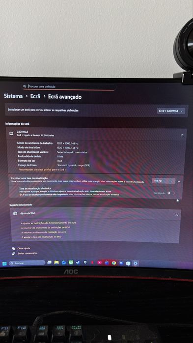 Pack Gamer (PC / Monitor / Câmera / Barras LED)