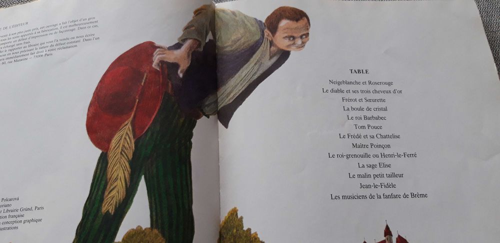 Livro em francês "Contes de Grimm"
