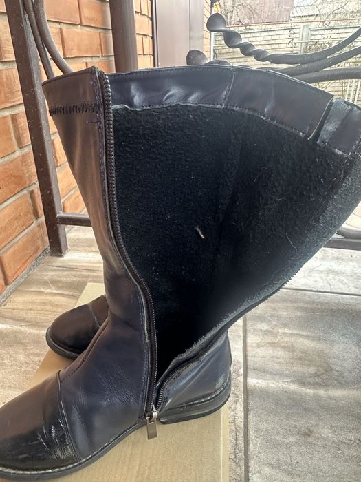 Сапоги шкіряні, в гарному стані