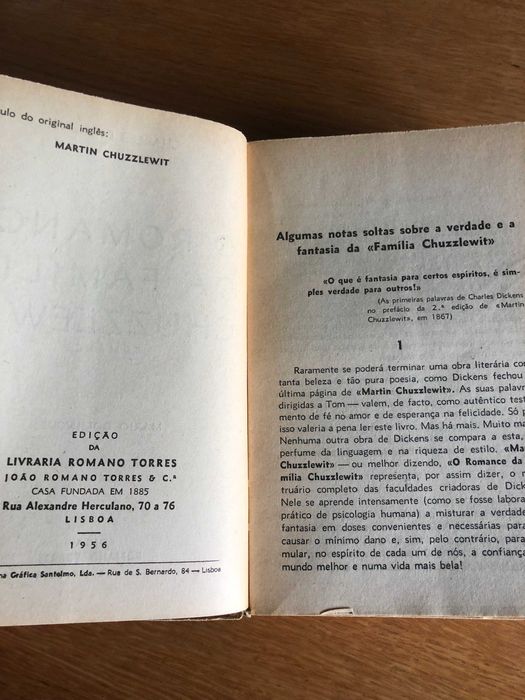 O romance da família Chuzzlewit   CHARLES DICKENS