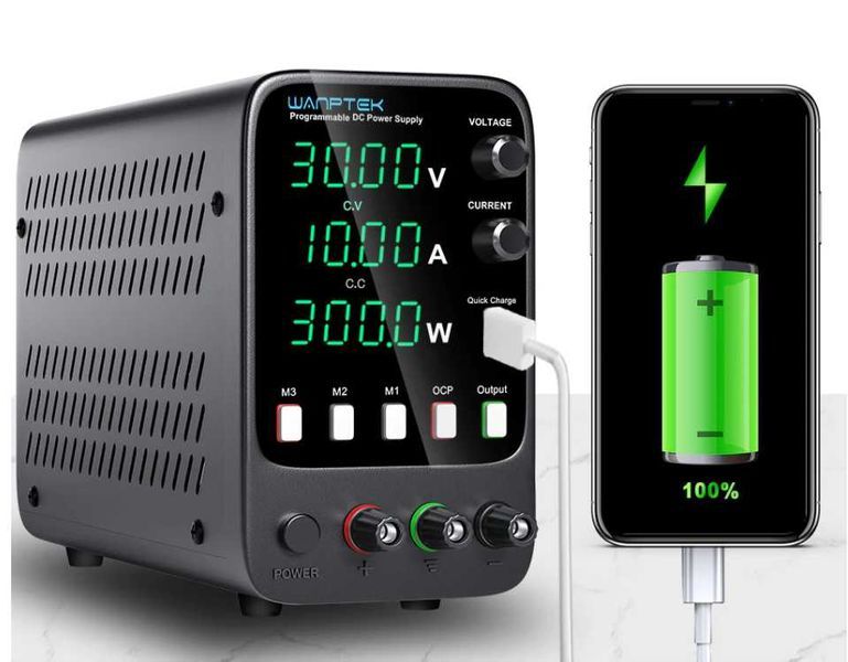 Лабораторний  блок живлення енкодери Wanptek  WPS 3010H    QC