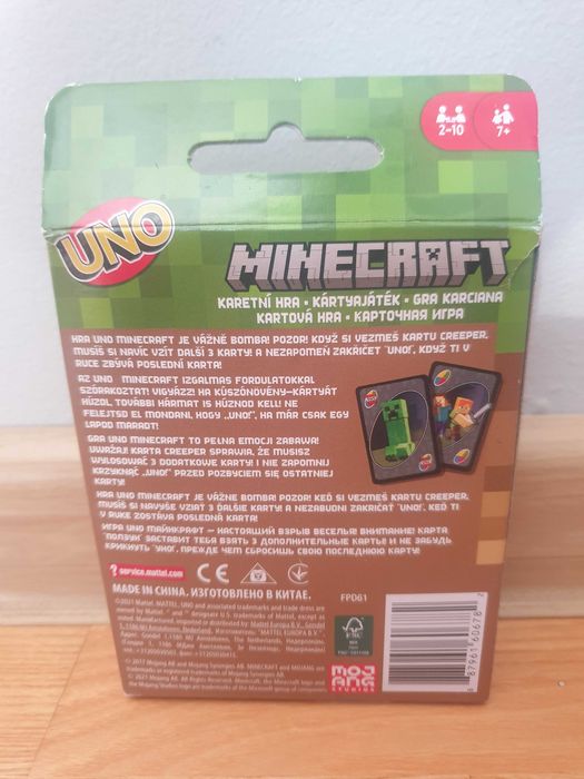 Nowa Gra UNO Minecraft + 3 Gratisy
