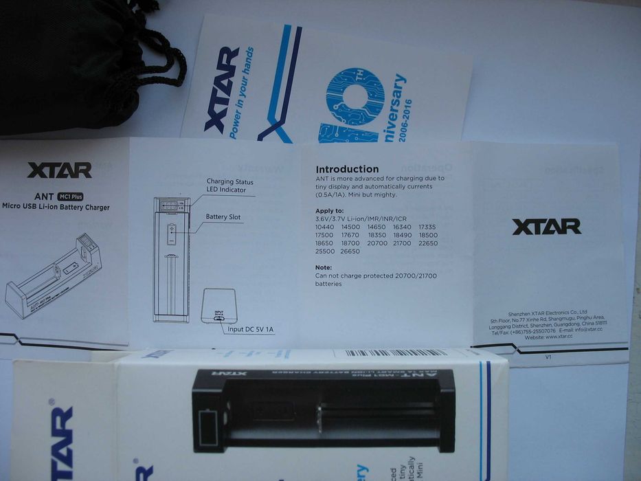 Зарядное устройство XTAR MC1 ANT Plus для Li-Ion аккумуляторов