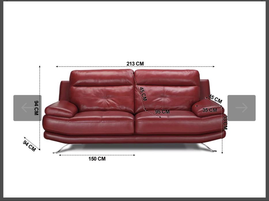 Conjunto sofas Pele (3L + 1L)