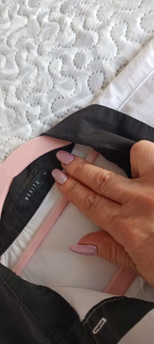 Biała koszula bawełniana długi rękaw mohito r.40/42 klasyka