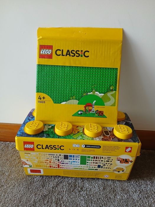 Balde LEGO Classic + Placa de Construção Verde