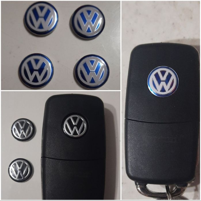 Наклейка на ключ VW, Skoda, Mercedes
