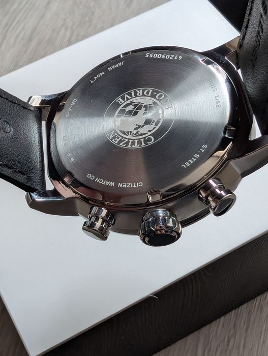 Хронограф Citizen Brycen CA0649-14E Eco drive WR100  44mm оригінал новий