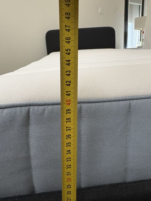Cama de solteiro SLATTUM com colchão VALEVÅG