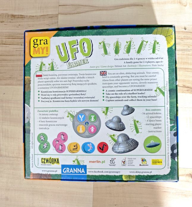 Ufo Farmer Granna Gra planszowa